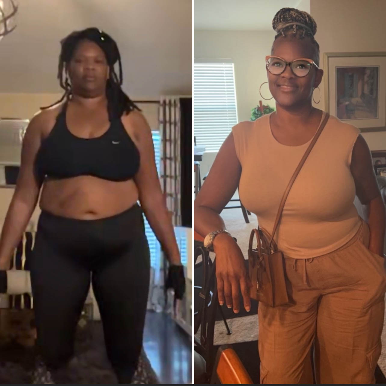 Client transformation collage