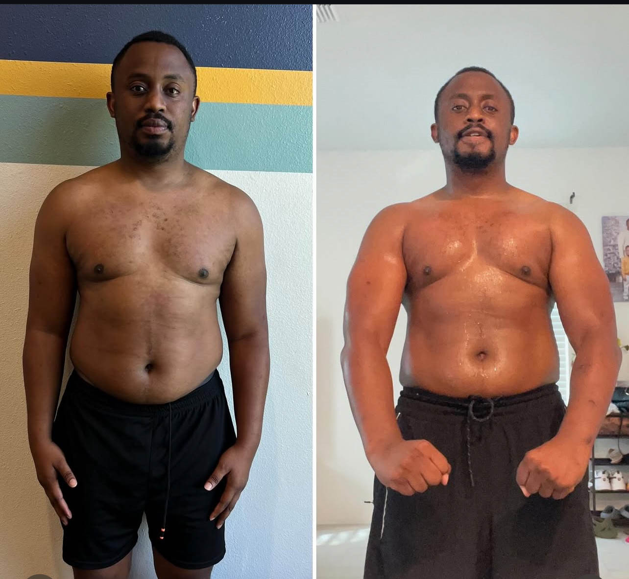 Client transformation collage