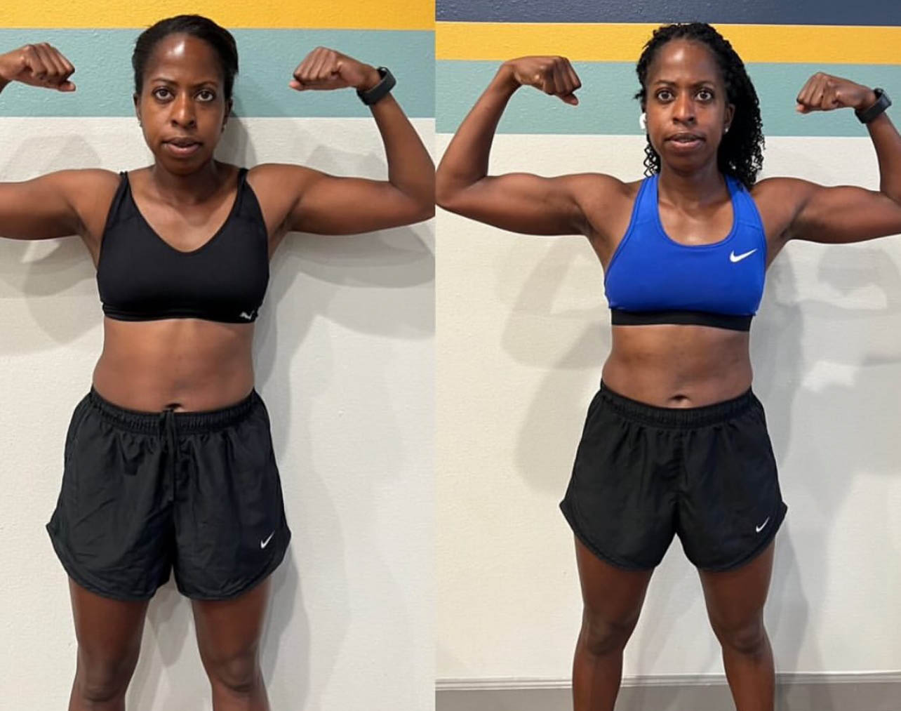 Client transformation collage