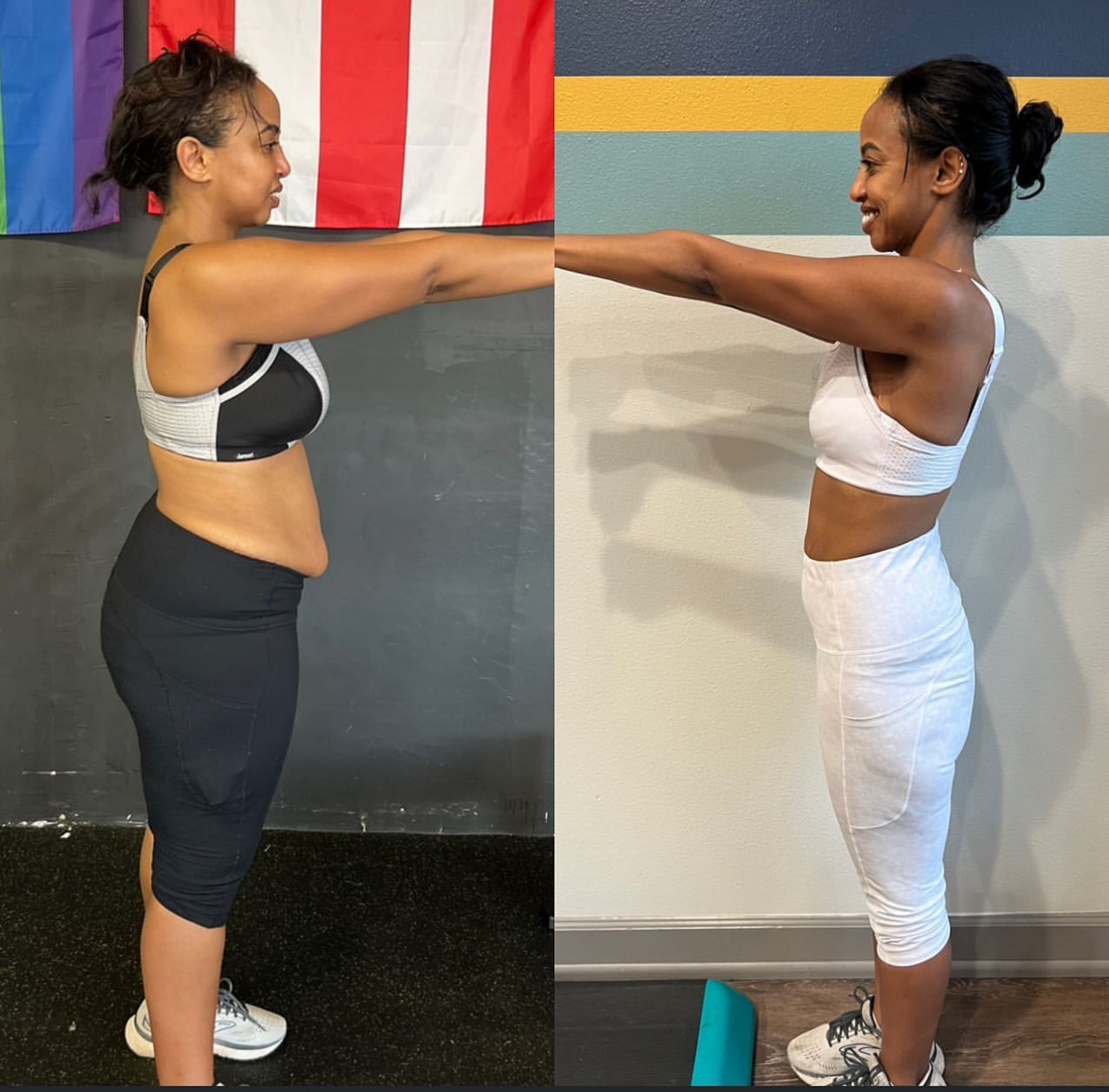 Client transformation collage