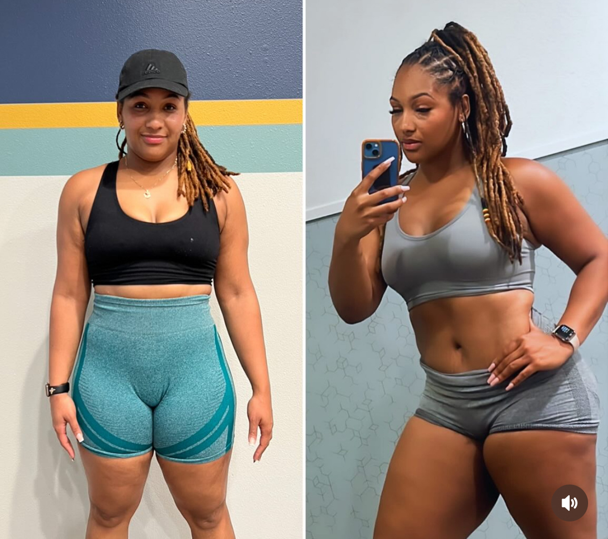 Client transformation collage